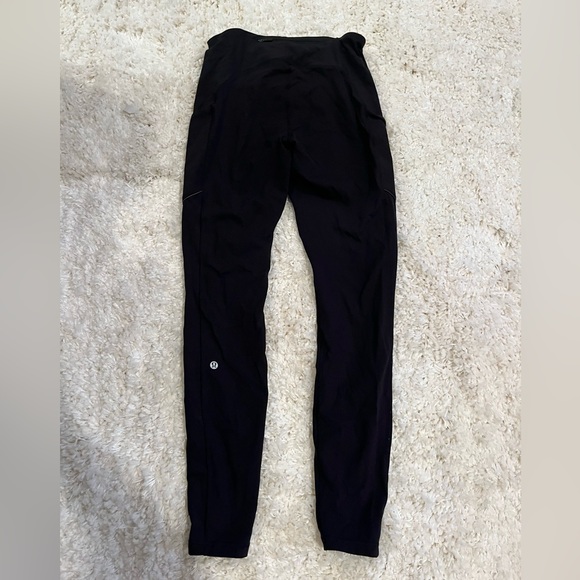 Lululemon 28” Black Leggings with Pockets - Picture 1 of 4